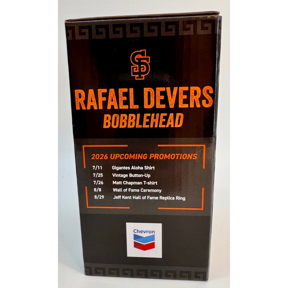 San Francisco Giants Rafael Devers Bobblehead Gigantes 2026 SGA MLB New In Box - Picture 2 of 7